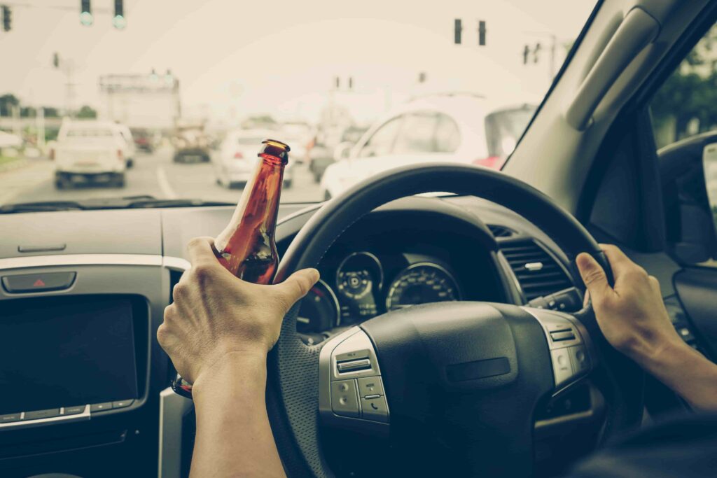 Man driving under the influence of alcohol