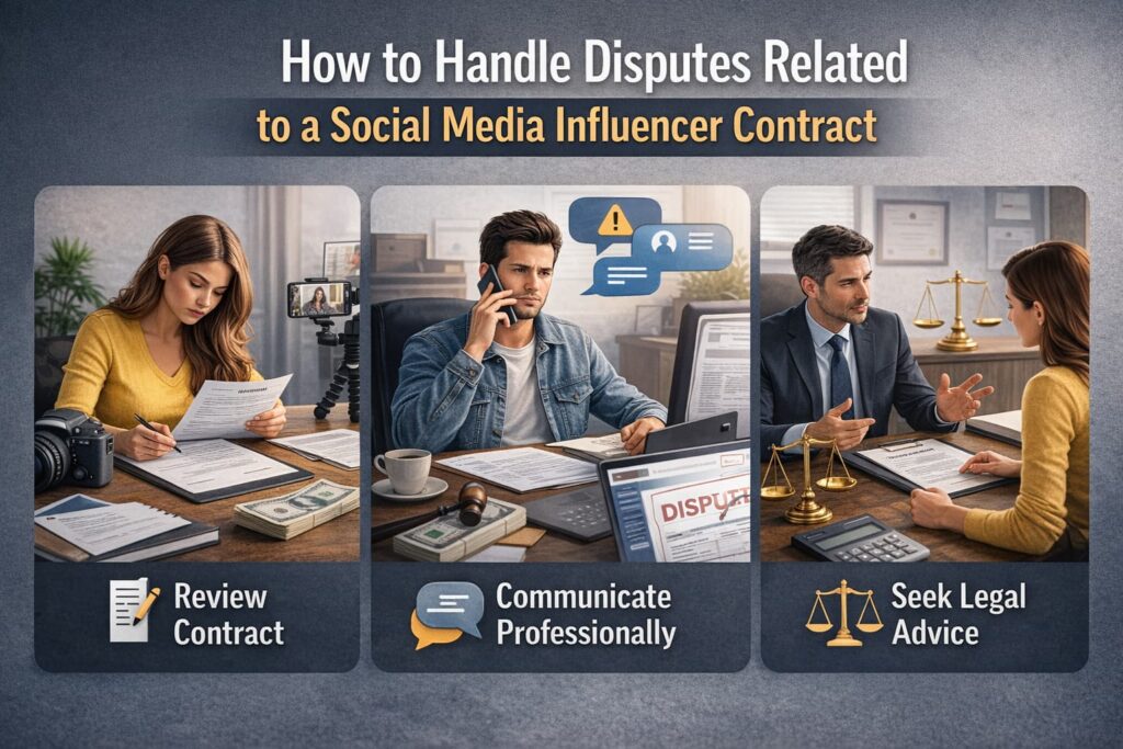 How to Handle Disputes Related to a Social Media Influencer Contract How to handle disputes related to a social media influencer contract, including payment issues, content approval, and legal resolution steps